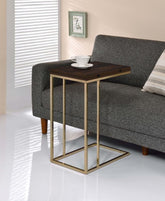 Coaster Pedro Expandable Top Accent Table Chestnut and Chrome Model 902932